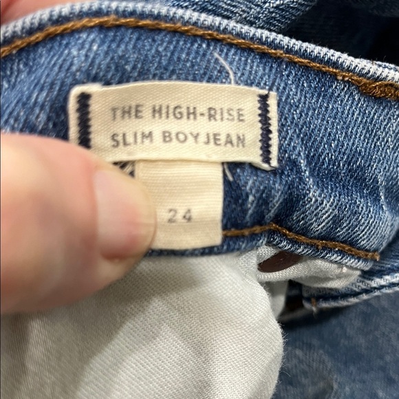 Madewell Classic Blue Straight Leg Jeans - Picture 3 of 15